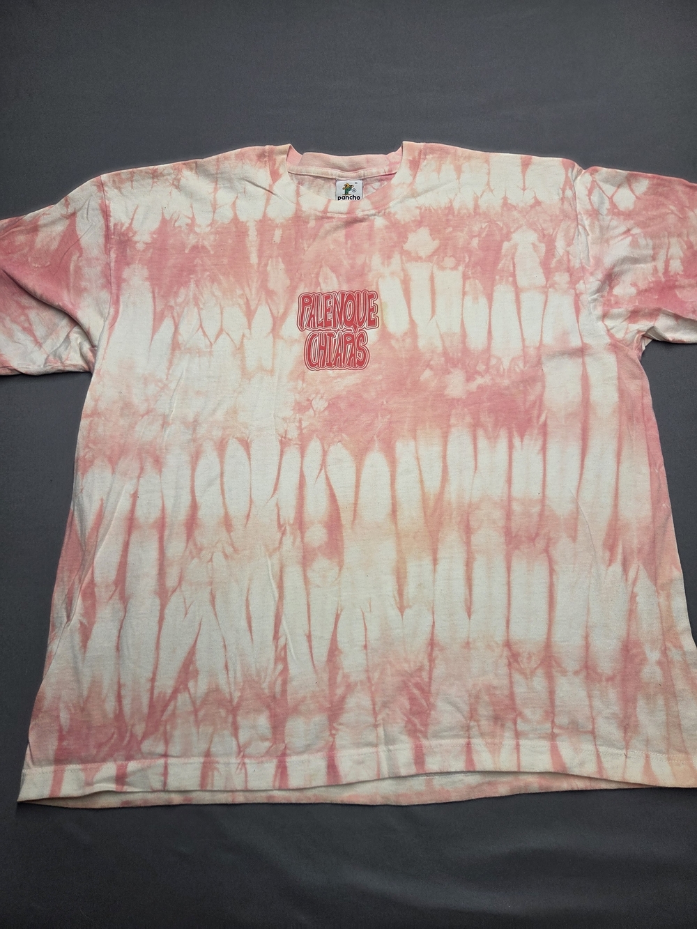 Vintage Pancho By El Nilo Palenque Chiapas Mexico Tie Dye Tee Men's XL